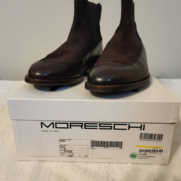 Men Moreschi dress shoes boots size 11